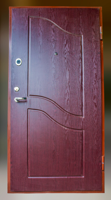 Metāla durvis ar MDF apdari — modelis 12R