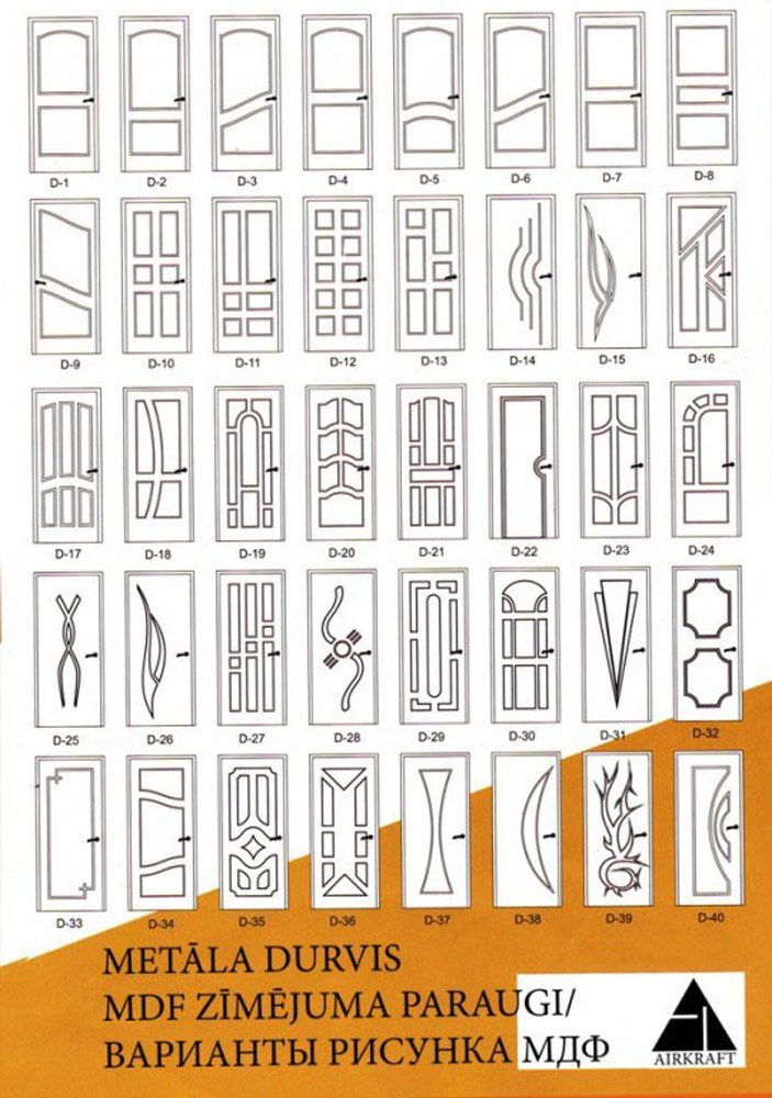 Metāla durvis ar MDF apdari — modelis 99